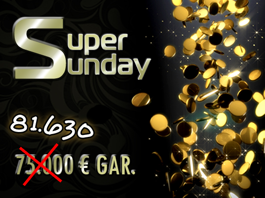 shosho62 vince un Super Sunday da 81mila Euro:  spettacolo o scaramanzia nel suo nickname?!