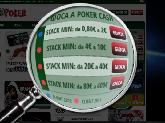 Client 2012: inizia il passaggio del poker cash sulla nuova piattaforma!