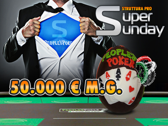 People’s Poker vi augura Buona Pasqua con il Super Sunday da 50K!