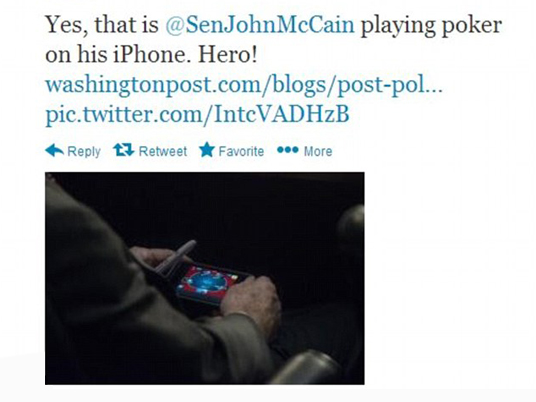 Poker e Politica estera: John McCain svela le sue carte sull'intervento in Siria