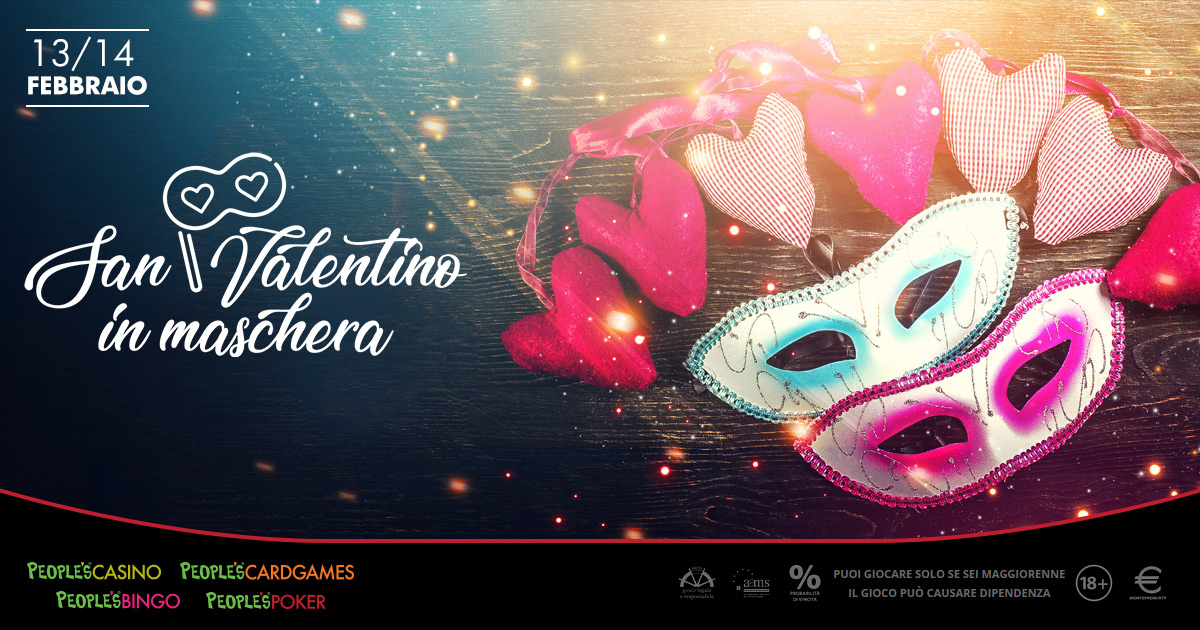 San Valentino in maschera: promo multi gioco sui siti forniti da Microgame