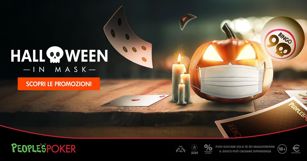 Halloween in Mask, promo People’s Poker: a mezzanotte torneo con dolcetto