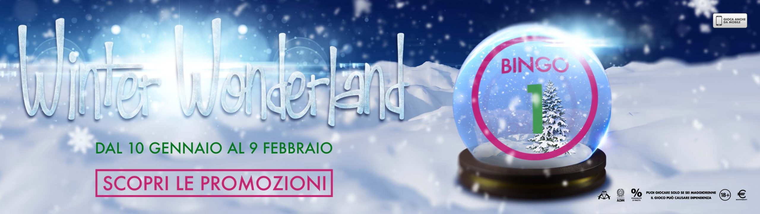 Winter Wonderland, nella lobby del Bingo una nuova promo riscalda l’inverno