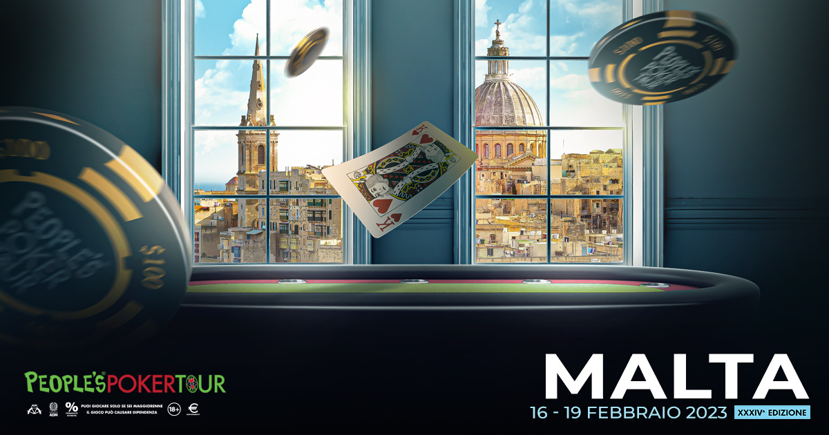 Ritorna il People’s Poker Tour, a febbraio Malta ospiterà l’atteso Main Event