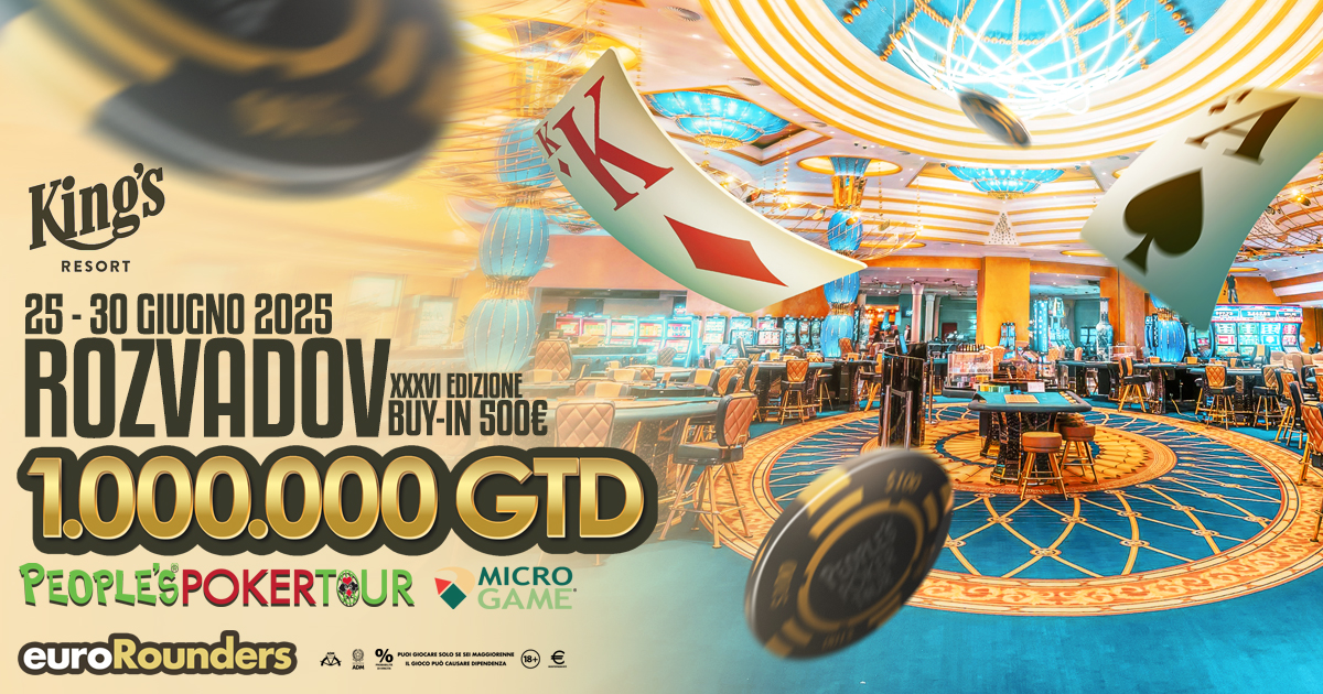 Il People’s Poker Tour vola alto: 230 pacchetti già assegnati, si accende l’attesa per il Main Event da 1 milione di euro